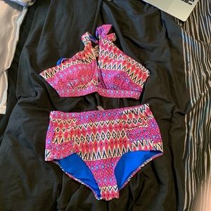 Charlotte Russe High waisted bikini set